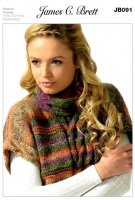 Knitting Pattern - James C Brett JB091 - Passion Chunky - Top